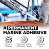 Marine Adhesive Sealant 5200 Fast Cure, 10 oz Black  Permanent Watertight Bond Above & Below Waterline, UV Resistant