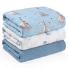 Muslin Swaddle Blankets for Newborn, 3 Pack Breathable Soft Receiving Blanket, Large 38 x 40 inches Swaddle Wrap