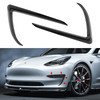 Plobeda Tesla Model 3 Front Fog Light Trim Cover Fog Lamp Frame Blade Trim Eyebrow Spoiler Accessories for Tesla Model