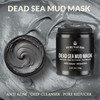 PureNaturis Organic Dead Sea Mud Mask for Face & Body, Premium Spa Quality Pore Minimizer for Acne, Blackheads, Oily
