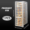 Riakrum 1 Pc Bun Pan Rack Cover Bakers Rack Cover 20 Tier Sheet for Home Kitchen Restaurant Dining Bakery 28" L x 23"