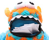 Toyland® 9" (23cm) Blue & Orange Colour Worry Monster Plush Soft Toy - Loves Eating Your Worries