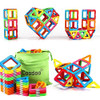 Upgraded Magnetic Blocks Tough Tiles STEM Toys for 3+ Year Old Boys & Girls