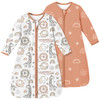Yoofoss Baby Sleep Sack 3-6 Months 100% Organic Cotton Long Sleeve Wearable Blanket Baby 2-Way Zipper 0.5 Tog Newborn
