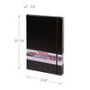 Talens Art Creation Sketchbook, 140 GSM/90 lbs, Black, 8.27 x 11.69 in