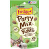 Purina Friskies Made in USA Facilities, Natural Cat Treats, Party Mix Natural Yums Catnip Flavor - (Pack of 10) 2.1