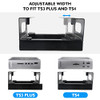 Under Desk Holder for Thunderbolt 4 Dock/Thunderbolt 3 Dock and Power Cable, Under Desk Iron Storage Rack for TS4 /