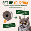Dalen Lifelike Great Horned Owl Decoy Bird Repellent - 16-in Hand-Painted