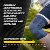 Futuro Premium Compression Knee Sleeve with Stabilizers, Removable Stabilizers, Advanced Customizable Compression