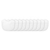 Green Sprouts Stay-Dry Waterproof Baby Bibs, 10-Pack - White