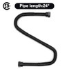 Stanbroil 1/2" OD x 3/8" ID 24" Non-Whistle Flexible Gas Line Connector Kit