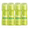 Ban Invisible Roll-On Antiperspirant Deodorant, Unscented, 3.5 oz, 4pk