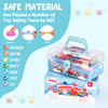 Mulyng Mochi Squishy Toys 80 Pack, Kawaii Squishies Fidget Toy for Kids Party Favor Christmas Birthday Gift Easter