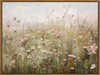 Vintage Wildflower Wall Art Pink and White Daisy Canvas Prints Picture Rustic Flowers Oil Painting Nature Botanical