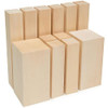 BeaverCraft Basswood Carving Blocks BW12 pcs Whittling Wood Set for Crafts - Wooden Block, Soft Unfinished Wood for