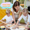 16 Pcs 8 Inch Mini Wooden Rolling Pins Small Wood Rolling Pin Wooden Roller for Girls and Boys Kitchen Baking Pastry