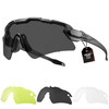 1TG Tactical Shooting Glasses Anti Fog ANSI Z87.1 with 3 Lens & Hard Case