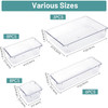 25 PCS Clear Plastic Drawer Organizer, Makeup Organizers and Storage Bins