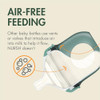 Boon Nursh Silicone Baby Bottles - Green Speckle - 8 Oz - 3 Count