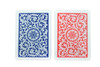 Copag 1546 Design 100% Plastic Playing Cards, Poker Size (Standard) Red/Blue (Regular Index, 1 Set)