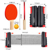 FBSPORT Ping Pong Paddle Set, Portable Table Tennis Set with Retractable Net,Rackets,Balls and Carry Bag for