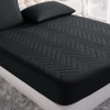 NTBAY Twin Waterproof Mattress Protector, 15 Inch Pocket, Black