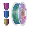 CC3D Tricolor Silk PLA Filament Blue/Yellow/Purple Triple Color 1.75mm 1KG 3D Printer Filament Coextrusion Shiny