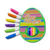 EggMazing Easter Egg Mini Decorator Kit Arts and Crafts Set - Includes Egg Decorating Spinner and 6 Markers - Ages 3