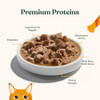 Made by Nacho Wet Cat Food Variety 12 Pack (3oz Each), Cage-Free Chicken, Sustainably Caught Salmon, Grass-Fed Beef