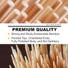 12" Natural Bamboo Skewers for BBQAppetiserFruitCocktailKabobChocolate FountainGrillingBarbecueKitchenCrafting and