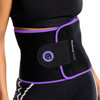 ActiveGear Waist Trimmer Belt with Back Support, Medium: 8"x42" Purple Hem