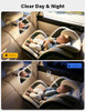 Baby Car Mirror for Rear-Facing Car Seat with Light, USB Powered Hook Clip