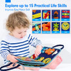 hahaland Montessori Busy Board for Toddlers, Preschool Learning Activities