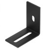 10 Pack Black Adjustable Corner Braces, Slotted L Right Angle Bracket