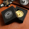DNDND Roulette D20 Dice,50MM Metallic D20 DND Dice with Gorgeous Gift Box for Dungeons and Dragons and Table Game (Gold)