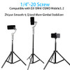 PellKing 2in1 Tripod Extension Rod 59in Adjustable Selfie Stick with Phone Clip for DJI OM4 SE 5/Osmo Mobile 6 3