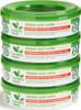Nursery Fresh Refill Rings for Diaper Genie and Munchkin Diaper Pails, Holds up to 1,088 Newborn Diapers, 4 Pack