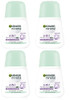 (Pack of 4) Garnier Mineral Protection 6 Floral Fresh Scent Anti-perspirant Roll On for Women 4x50ml