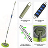 66'' Wall Mop with Long Handle,Ceiling Dust Mop with 15  Labor-Saving Elbow
