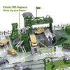 deAO Army Men Playset,Military Base with Vehicles Toy & Map for Boys 3-5