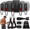 HPYGN Resistance Bands, Exercise Bands with Handles, Fitness Bands, Workout Bands with Door Anchor and Ankle Straps,