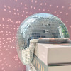 Melted Disco Ball Decor,Handmade Reflective Mirror Ball,Aesthetic Shelf Decor for Bedroom, Office, Living Room,Unique