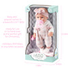 Enjoyin 12'' Baby Doll in Gift Box with Pink Cloths, Pacifier, 13''x13'' Microfabric Blanket, and Feeding Bottle. Gift