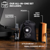 Big Fudge Vinyl Record Cleaning Kit - 4-in-1 Vinyl Record Cleaner Kit for Records Includes Ultra-Soft Velvet Brush