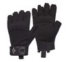BLACK DIAMOND Men's Crag Half-Finger Gloves, Belaying/Via Ferrata, Black, M