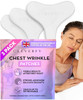 CLEVERFY Silicone Chest Wrinkle Patches, Reusable Anti-Wrinkle Pads, 3 Pack