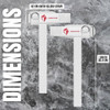 Ekkovision Weight Lifting Straps, Cuffed D Ring, Phase 3 Logo, White