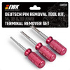 EWK Deutsch Pin Removal Tool Kit, 14, 16 & 20 AWG Terminal Remover Set