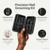 MANSCAPED Shears 3.0, 5-Piece Precision Mens Nail Grooming Travel Kit, Stainless Steel Manicure Set with Fingernail