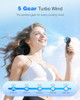 PlayHot Portable Handheld Turbo Fan, Travel Essentials, Gifts for Women/Men